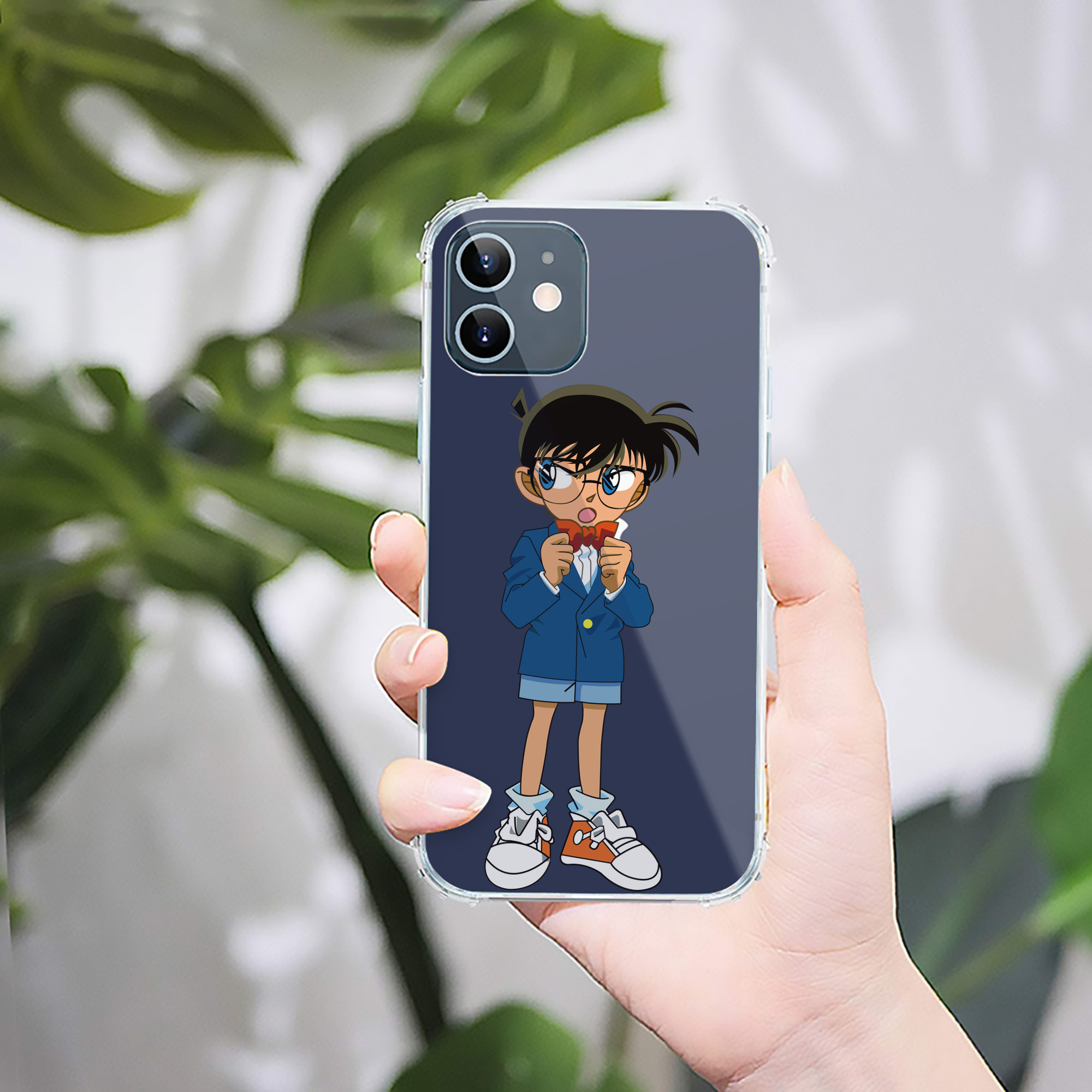 （画像用） 名探偵コナン 江戸川 コナン Detective Conan Conan Edogawa 【iPhone 12シリーズ対応】透明スマホケース（クリアソフトケース）